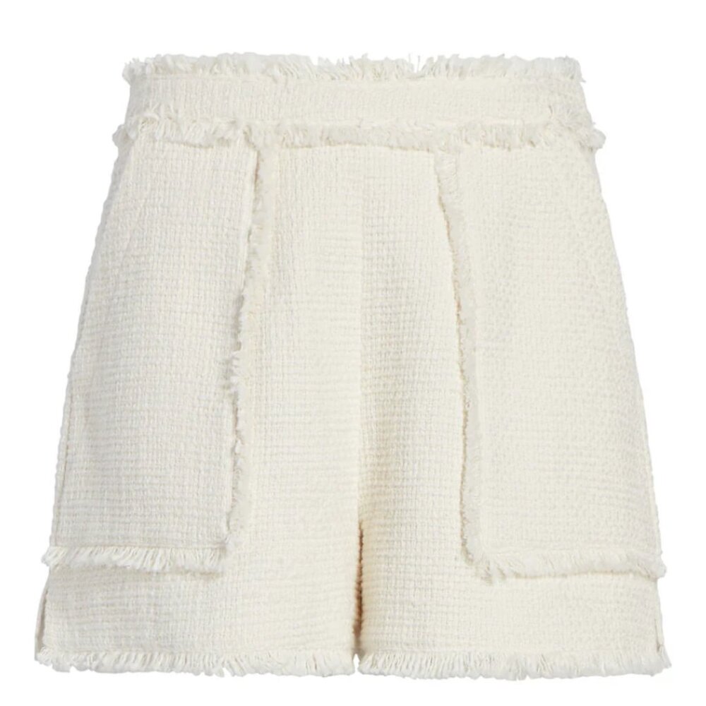 NWT CINQ A SEPT "Allen" Boucle Tweed Short size 4